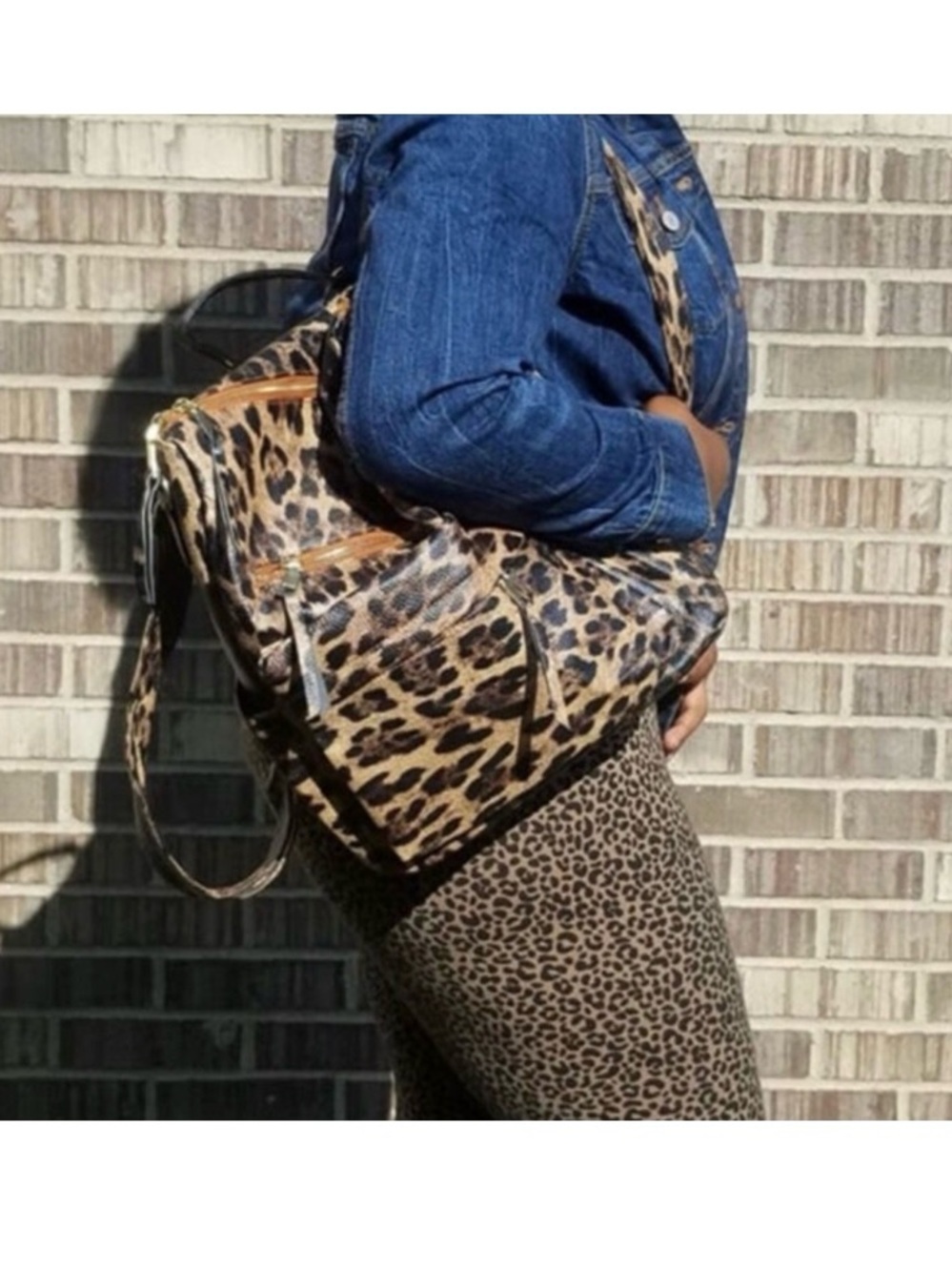 Leopard Print Women’s Backpack - Stylish Animal Print